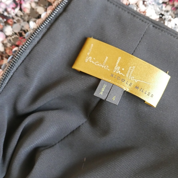 Designer Sequin Snakeskin Print Pencil Skirt - Picture 3 of 4